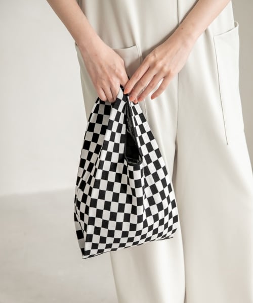 LOWRYS FARM(ローリーズファーム)の「マルシェBAG(バッグ・チェッカーフラッグ/イエローチェック/グリーンチェック/ハート/チドリ)」の1枚目の写真