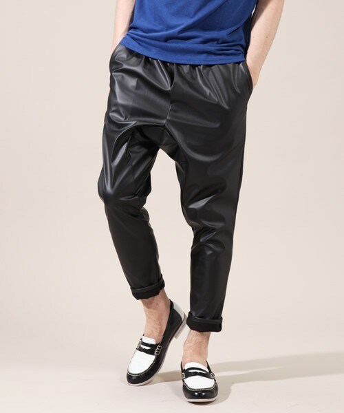 603（ロクマルサン）の「603 PVCサルエルパンツ（スラックス・メンズ・ブラック・FREE）」の3枚目の写真