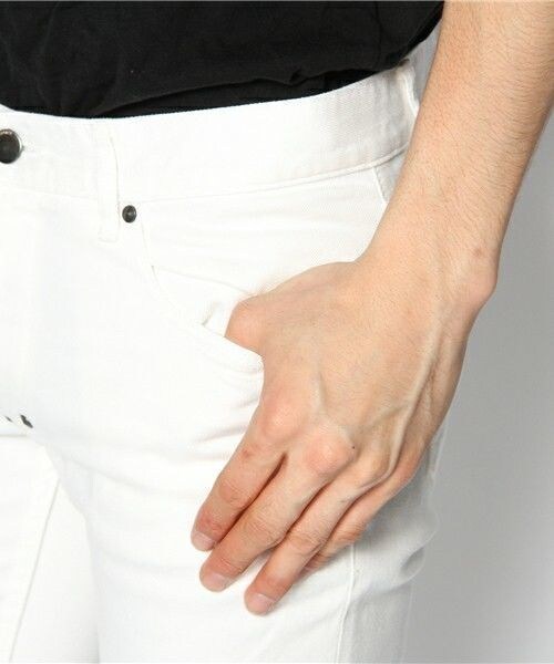 DIET BUTCHER（ダイエットブッチャー）の「DIET  BUTCHER  SLIM  SKIN スキニーストレッチパンツ（デニムパンツ・メンズ・ホワイト/ダークブルー・1/2/3）」の7枚目の写真