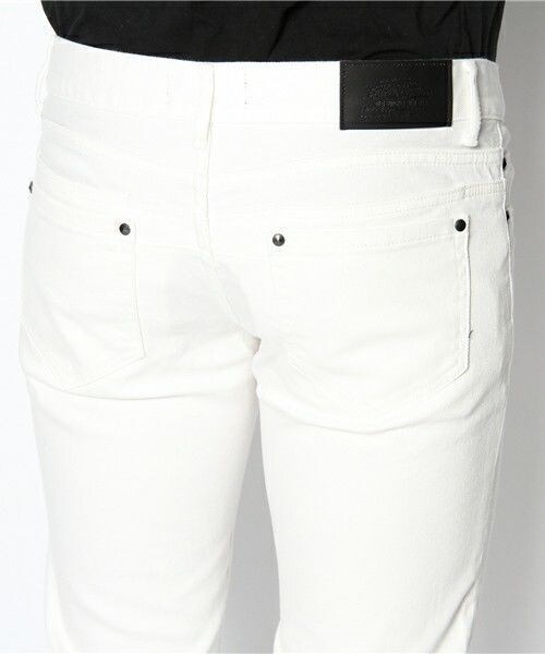 DIET BUTCHER（ダイエットブッチャー）の「DIET  BUTCHER  SLIM  SKIN スキニーストレッチパンツ（デニムパンツ・メンズ・ホワイト/ダークブルー・1/2/3）」の6枚目の写真