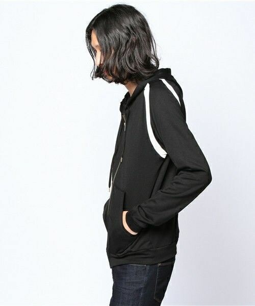 603（ロクマルサン）の「603 肩ライン入りZIPパーカー（パーカー