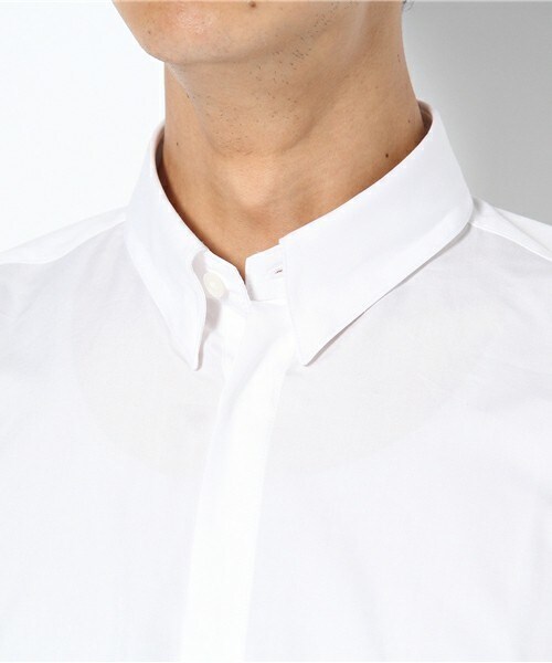 JOHN LAWRENCE SULLIVAN（ジョンローレンスサリバン）の「JOHN LAWRENCE SULLIVAN　レギュラーショートシャツ（シャツ/ブラウス・メンズ・ホワイト/ブラック/ネイビー・34/36/38/40）」の8枚目の写真