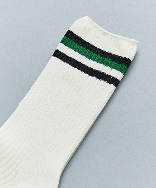 603（ロクマルサン）の「603 トラッドラインソックス（ソックス/靴下・メンズ・ブラック/グリーン/ローズ・FREE）」の5枚目の写真