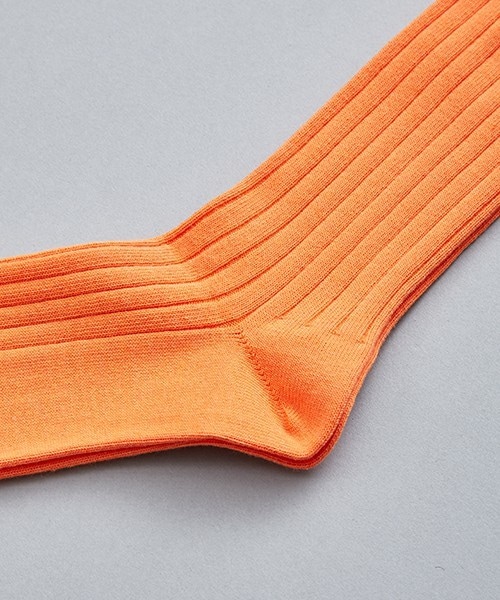 603（ロクマルサン）の「603 無地×リブクルーソックス（ソックス/靴下・メンズ・オフホワイト/ブラック/ブルー/ネイビー/イエロー/ローズ/オレンジ・FREE）」の8枚目の写真