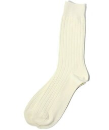 603 | 603 無地×リブクルーソックス(ソックス/靴下)