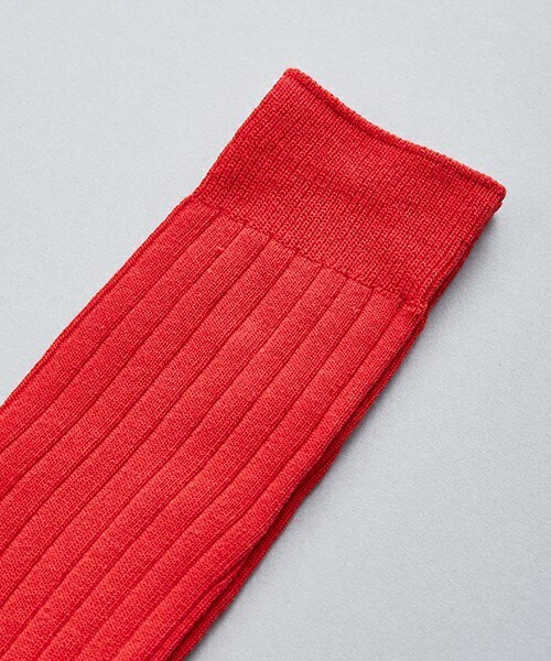 603（ロクマルサン）の「603 無地×リブクルーソックス（ソックス/靴下・メンズ・オフホワイト/ブラック/ブルー/ネイビー/イエロー/ローズ/オレンジ・FREE）」の15枚目の写真