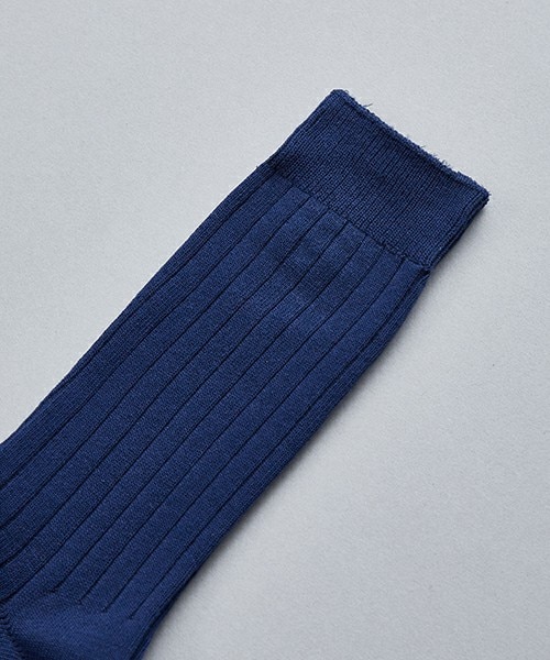 603（ロクマルサン）の「603 無地×リブクルーソックス（ソックス/靴下・メンズ・オフホワイト/ブラック/ブルー/ネイビー/イエロー/ローズ/オレンジ・FREE）」の12枚目の写真