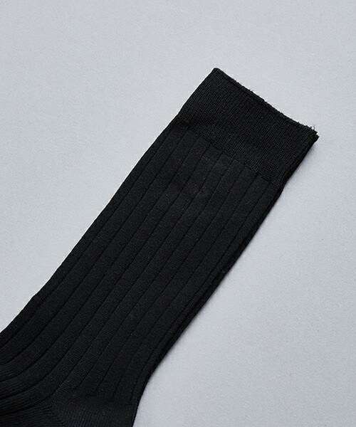 603（ロクマルサン）の「603 無地×リブクルーソックス（ソックス/靴下・メンズ・オフホワイト/ブラック/ブルー/ネイビー/イエロー/ローズ/オレンジ・FREE）」の11枚目の写真