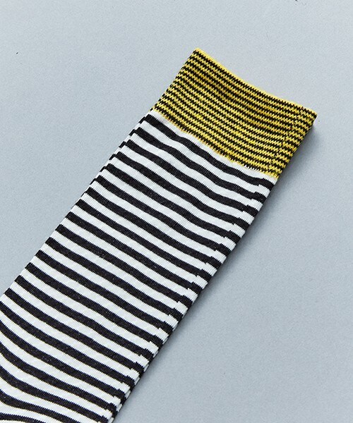 603（ロクマルサン）の「603 ボーダーソックス（ソックス/靴下・メンズ・ブルー/イエロー/レッド・FREE）」の5枚目の写真