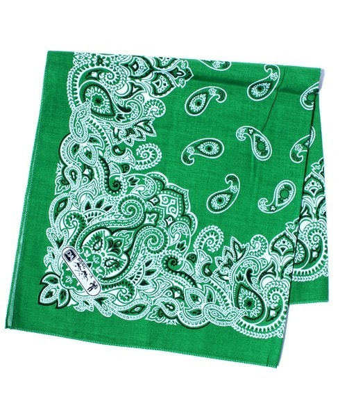 603（ロクマルサン）の「603 バンダナ（バンダナ/スカーフ・レディース・ブラック/ライトグリーン/モスグリーン/ネイビー/パープル/ピンク/レッド/オレンジ・FREE）」の4枚目の写真