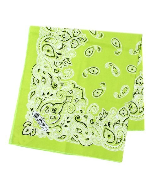 603（ロクマルサン）の「603 バンダナ（バンダナ/スカーフ・レディース・ブラック/ライトグリーン/モスグリーン/ネイビー/パープル/ピンク/レッド/オレンジ・FREE）」の3枚目の写真