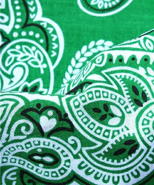 603（ロクマルサン）の「603 バンダナ（バンダナ/スカーフ・レディース・ブラック/ライトグリーン/モスグリーン/ネイビー/パープル/ピンク/レッド/オレンジ・FREE）」の10枚目の写真