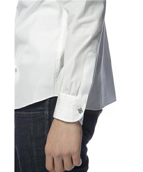 603（ロクマルサン）の「603　チャームボタンシャツ（シャツ/ブラウス・メンズ・ホワイト/ブラック・40/42/44）」の9枚目の写真