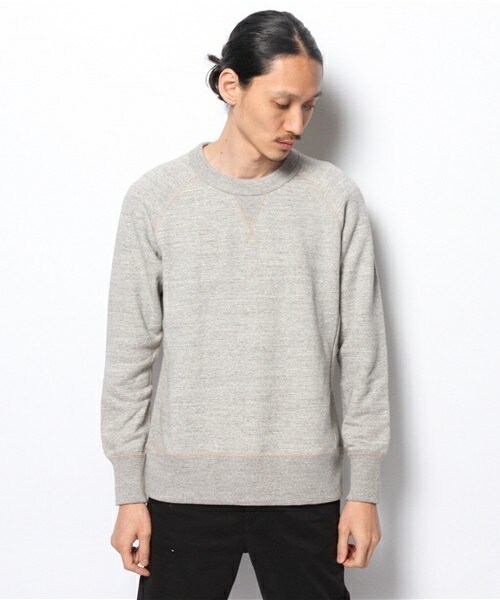 Johnbull Private labo(ジョンブルプライベートラボ)の「スウェットシャツ(スウェット・メンズ・ヘザ-グレー/ネイビー・SMALL/MEDIUM/LARGE)」の4枚目の写真