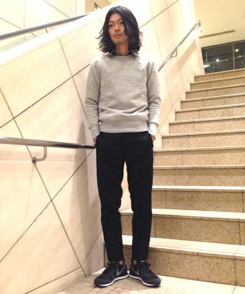 Johnbull Private labo(ジョンブルプライベートラボ)の「スウェットシャツ(スウェット・メンズ・ヘザ-グレー/ネイビー・SMALL/MEDIUM/LARGE)」の1枚目の写真