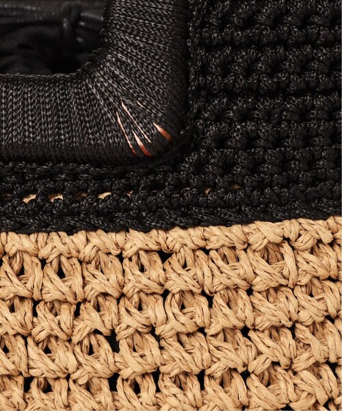 LE TALON（ルタロン）の「《予約》LE TALON ウッドハンドルペーパートート◆（バッグ・ブラック/(001)/フリー/在庫あり）」の10枚目の写真