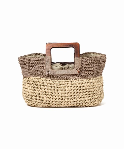 LE TALON（ルタロン）の「《予約》LE TALON ウッドハンドルペーパートート◆（バッグ・ブラック/(001)/フリー/在庫あり）」の13枚目の写真