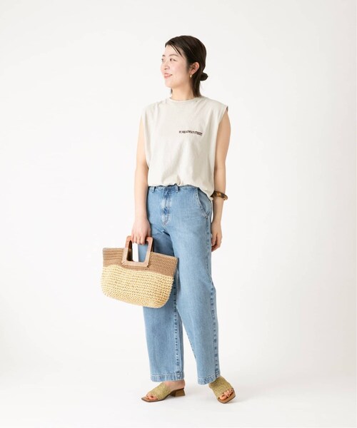 LE TALON（ルタロン）の「《予約》LE TALON ウッドハンドルペーパートート◆（バッグ・ブラック/(001)/フリー/在庫あり）」の17枚目の写真