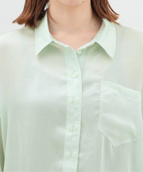 【美品】SLOBE IENA ロンパース/シャツ/citron SLOBE IENA（スローブイエナ）の「SLOBE citron. Funny サテン