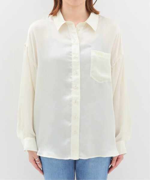 【美品】SLOBE IENA ロンパース/シャツ/citron SLOBE IENA（スローブイエナ）の「SLOBE citron. Funny サテン