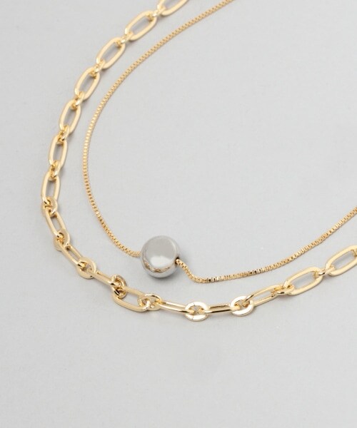 JEANASIS（ジーナシス）の「マルチWAYボールネックレス（アクセサリー・シルバー()/ゴールド()）」の5枚目の写真