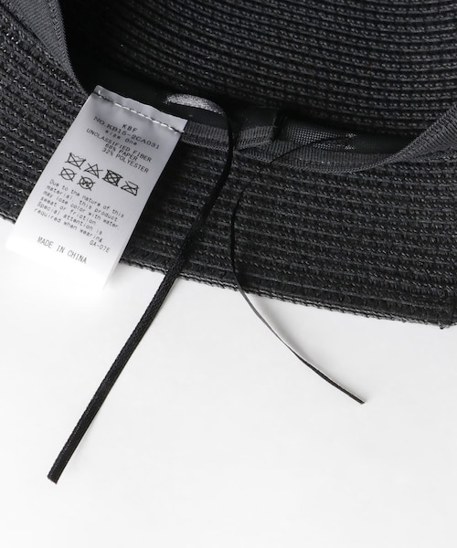 KBF（ケイビーエフ）の「ペーパーバケットHAT（その他・レディース・IVORY/BLACK・one）」の7枚目の写真