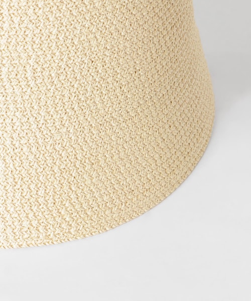 KBF（ケイビーエフ）の「ペーパーバケットHAT（その他・レディース・IVORY/BLACK・one）」の8枚目の写真