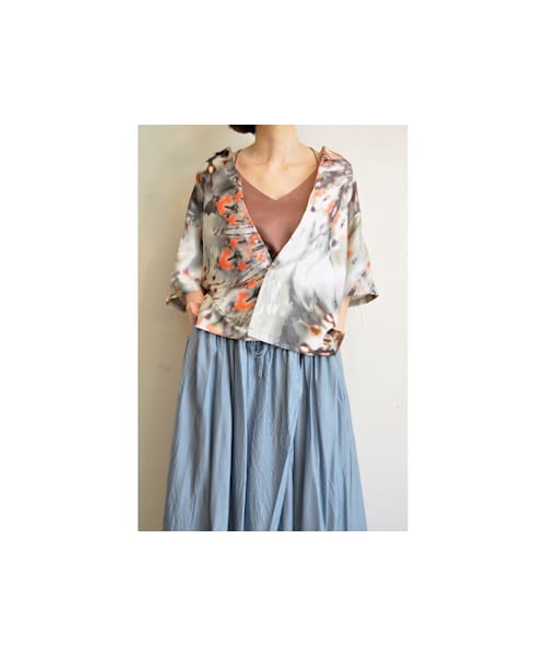 hippiness（ヒッピネス）の「パレットカモフラージュシャツ（シャツ/ブラウス・レディース・イエロー/ピンク・one）」の2枚目の写真