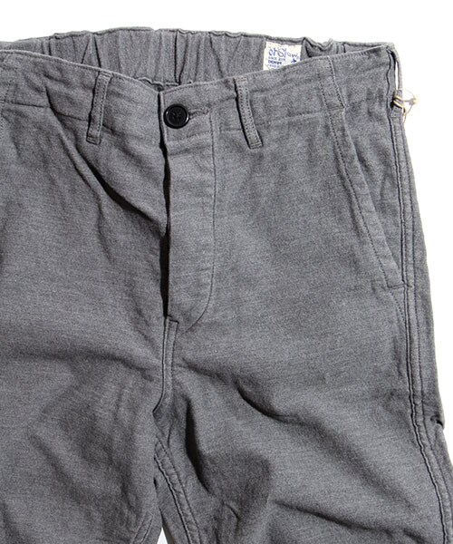 orSlow（オアスロウ）の「FRENCH WORK PANTS（パンツ・メンズ・グレー/チャコールグレー・S/M）」の14枚目の写真
