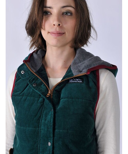 BEAVER（ビーバー）の「MANA-W-S CORDUROY VE（トップス・レディース・CRAZY/D/GREEN・M）」の7枚目の写真