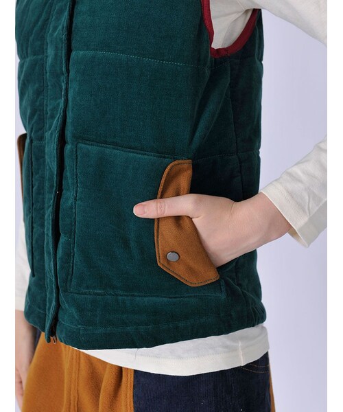 BEAVER（ビーバー）の「MANA-W-S CORDUROY VE（トップス・レディース・CRAZY/D/GREEN・M）」の9枚目の写真