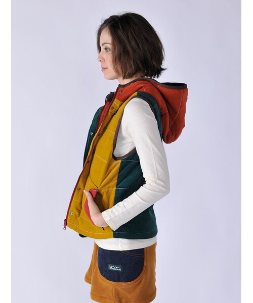 BEAVER（ビーバー）の「MANA-W-S CORDUROY VE（トップス・レディース・CRAZY/D/GREEN・M）」の13枚目の写真