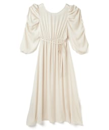 GRL | ぺチコート・リボンベルト付きバックレースアップパワショルワンピース(ワンピース)