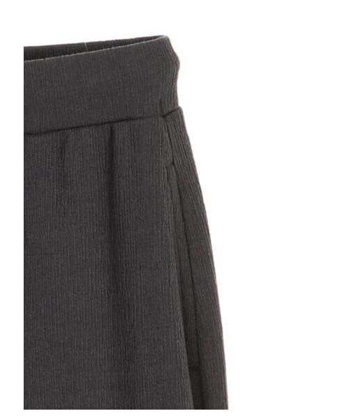 Green　Parks（グリーンパークス）の「変形ジャガードカットパンツ（パンツ・チャコールグレー/ライトベージュ/カーキ・F）」の4枚目の写真