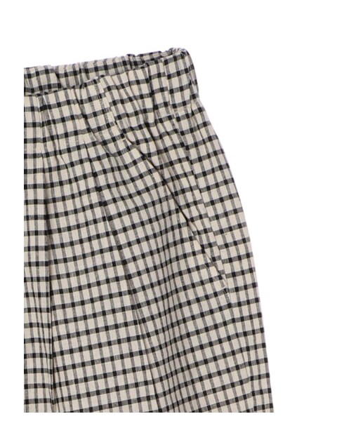 earth music&ecology（アースミュージックアンドエコロジー）の「フレンチリネンブレンドパンツ（パンツ・ダークネイビー/ギンガムチェック/エクリュ・F）」の4枚目の写真