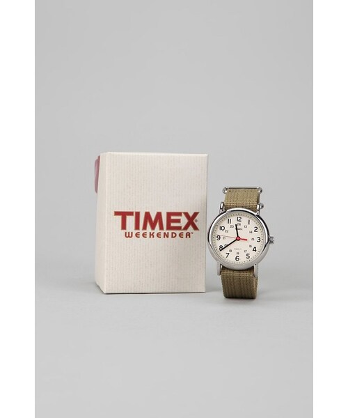 TIMEX（タイメックス）の「Timex Weekender Slip-Thru Band Watch（アナログ腕時計・メンズ・KHAKI・ONE SIZE）」の2枚目の写真