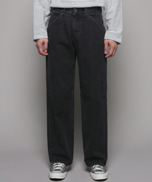 D'MENS by DHOLIC（ディーメンズ）の「ニーラインストレートジーンズ（デニムパンツ・メンズ・ブルー/ブラック・S/M/L）」の2枚目の写真