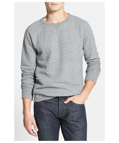 French terry crewneck sweatshirt Clearance