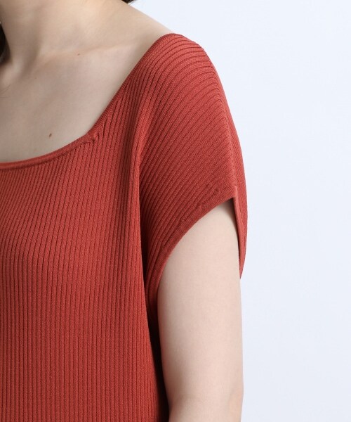 JEANASIS(ジーナシス)の「12G Knit Tiered One-Piece(ワンピース/ドレス・ブラック()/エンジ())」の15枚目の写真