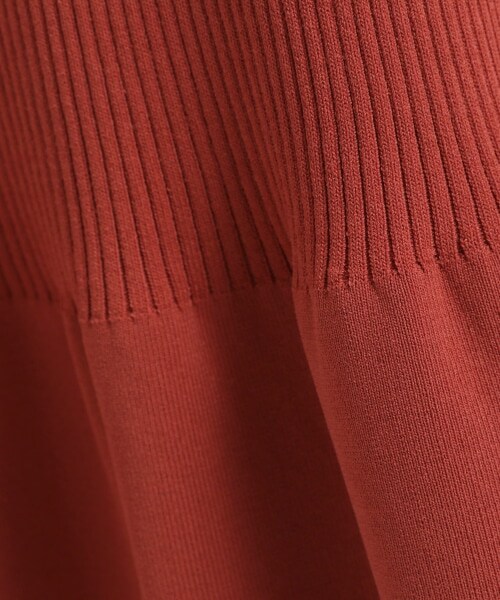 JEANASIS(ジーナシス)の「12G Knit Tiered One-Piece(ワンピース/ドレス・ブラック()/エンジ())」の18枚目の写真