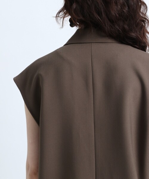 JEANASIS（ジーナシス）の「Double-breasted Gilet【SET UP対応】（ジャケット/アウター・ブラック()/ブラウン()）」の18枚目の写真