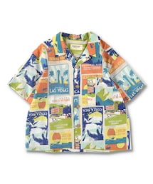 RADCHAP | レトロリゾート柄プリント半袖シャツ(シャツ/ブラウス)