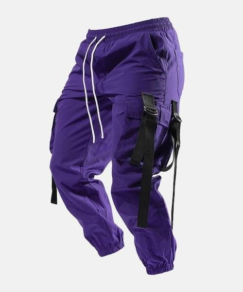 BLACKTAILOR（ブラックテイラー）の「N5（カーゴパンツ・メンズ・パープル/ブラック・26/28/30/32/34/36/38）」の2枚目の写真