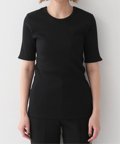新品　AP STUDIO 半袖Tシャツ　黒 コンパクトTシャツ（Tシャツ/カットソー）｜AP STUDIO（エーピー