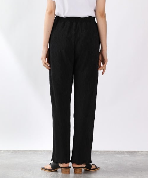 LOWRYS FARM（ローリーズファーム）の「ヨウリュウカットイージーパンツ（パンツ・通常丈ホワイト/通常丈ブラック/通常丈ブラウン/通常丈イエロー/WEB限定短丈イエロー）」の8枚目の写真