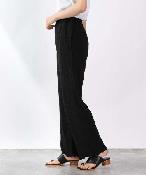 LOWRYS FARM（ローリーズファーム）の「ヨウリュウカットイージーパンツ（パンツ・通常丈ホワイト/通常丈ブラック/通常丈ブラウン/通常丈イエロー/WEB限定短丈イエロー）」の7枚目の写真