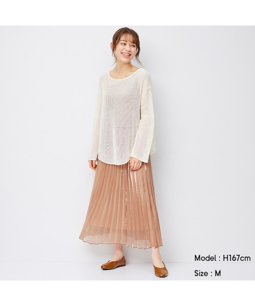 洗える】シャイニープリーツ スカート （ロング・マキシ丈