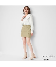GU（ジーユー）の「カーゴミニスカート+X（ミニ）」