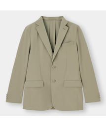 GU昨年モデル　ベージュ ストレッチ　セットアップ　2ボタン　春夏 GU昨年モデルベージュ ストレッチセットアップ2ボタン春夏