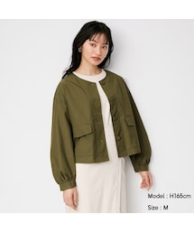 GU | クロップドミリタリージャケット(ジャケット/アウター)
